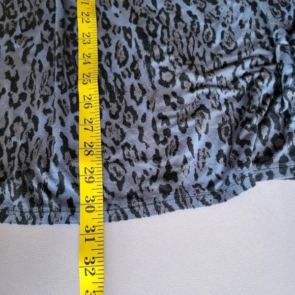 Soma Purple‎ Cheetah Print Babydoll Tunic Top Women's M Mobwife Loungewear Y2K - Picture 15 of 15